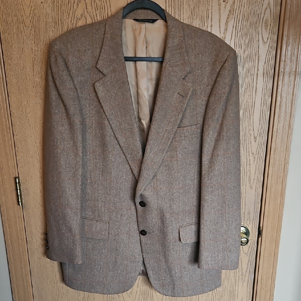 Vintage Burberry Classic Tan Blazer 100% Pure Camel Hair.
